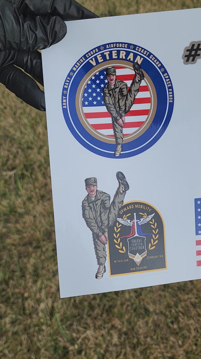 Alpha Military Sticker Sheet