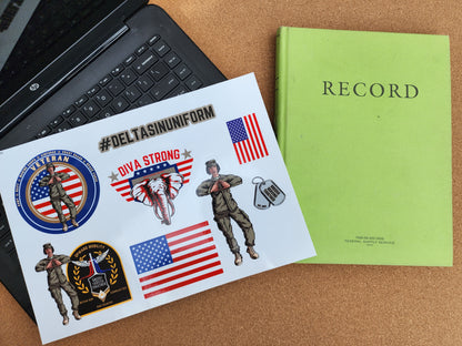 Delta Military Sticker Sheet