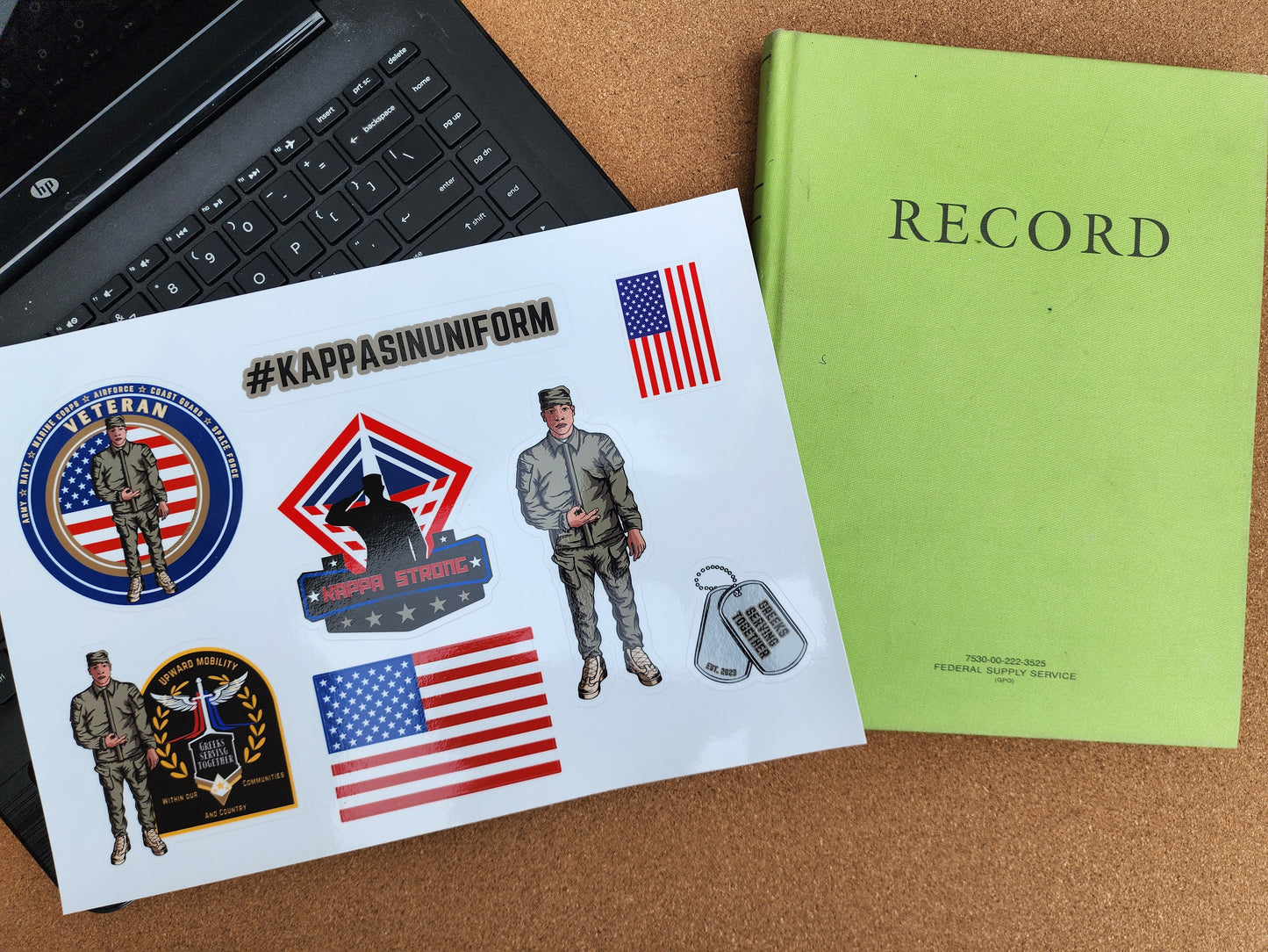 Kappa Military Sticker Sheet