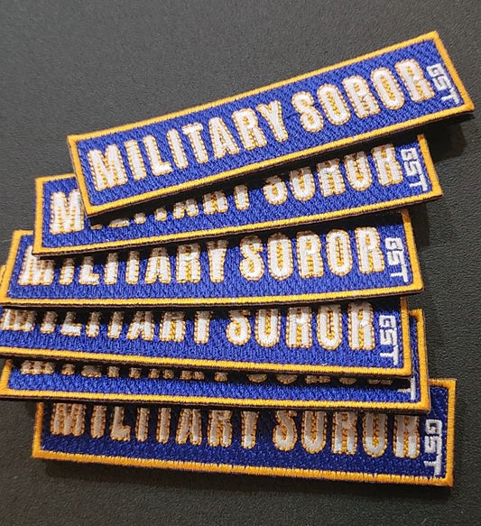 PRE-ORDER (MILITARY SOROR OR MILITARY FRAT PATCH)